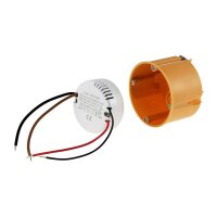 LED-Trafo "CT-12E-V2R", 0,5-12W rund Ein 220-240V, Aus 12V= Konstantspannung