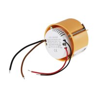 LED-Trafo "CT-12E-V2R", 0,5-12W rund Ein 220-240V, Aus 12V= Konstantspannung