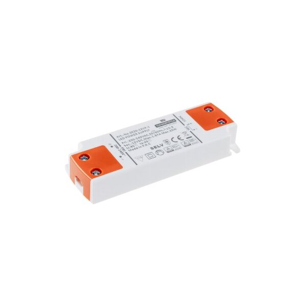 LED-Trafo "CT-SL20" SlimLine 0,5-20W Ein 180-264V, Aus 12V= Konstantspannung