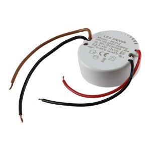 LED-Trafo KS-12R 12W, 3-45V= rund Ein 220-240V, Aus 350mA...