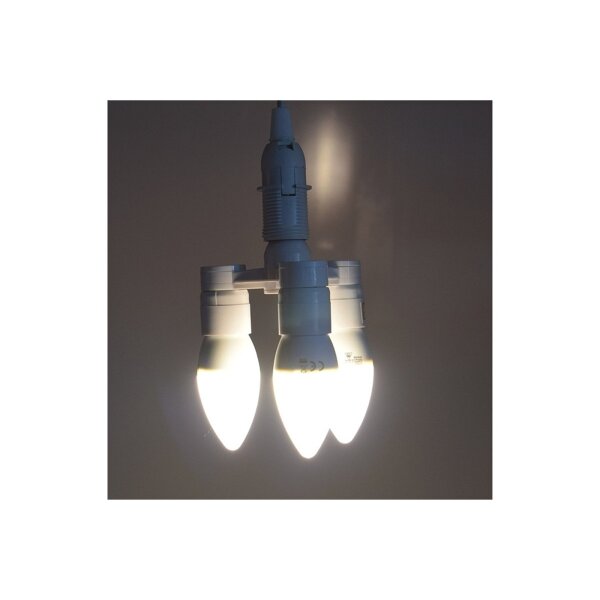 E14-Fassung "Triple", 3-fach Adapter auf 3x E14-Schraubfassungen