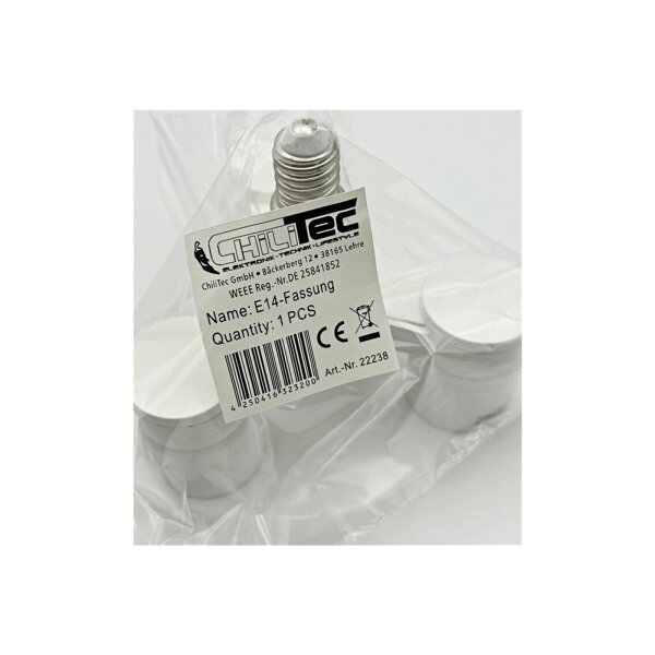 E14-Fassung "Triple", 3-fach Adapter auf 3x E14-Schraubfassungen