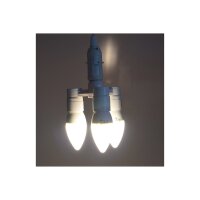 E14-Fassung "Triple", 3-fach Adapter auf 3x E14-Schraubfassungen