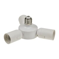 E27-Fassung "Triple", 3-fach Adapter auf 3x E27-Schraubfassungen