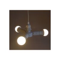 E27-Fassung "Triple", 3-fach Adapter auf 3x E27-Schraubfassungen