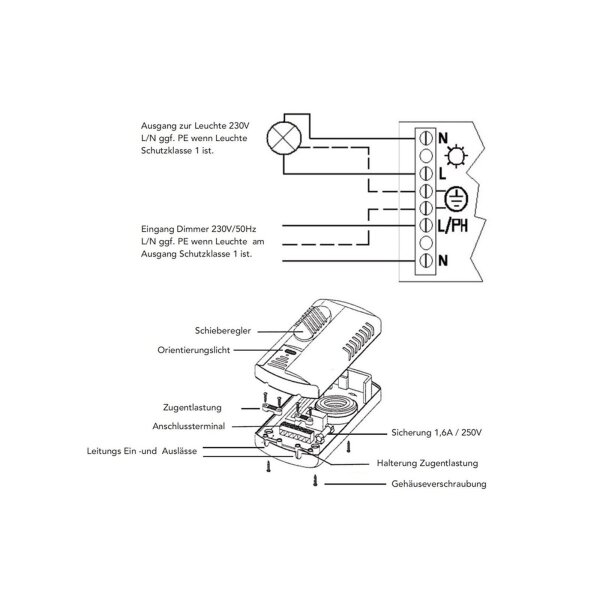 Fußdimmer für LED und Halogenlampen – stufenlos dimmbar