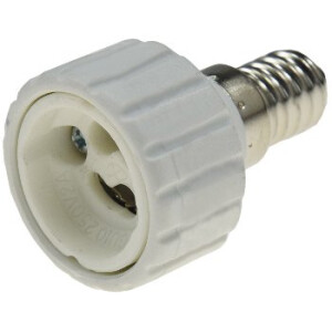 Lampensockel-Adapter, Keramik E14 auf GU10