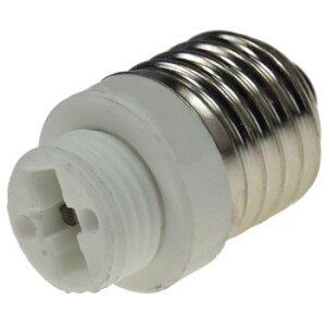 Lampensockel-Adapter, Keramik E27 auf G9