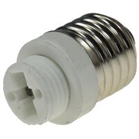 Lampensockel-Adapter, Keramik E27 auf G9