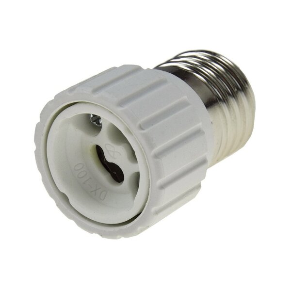 Lampensockel-Adapter, Keramik E27 auf GU10