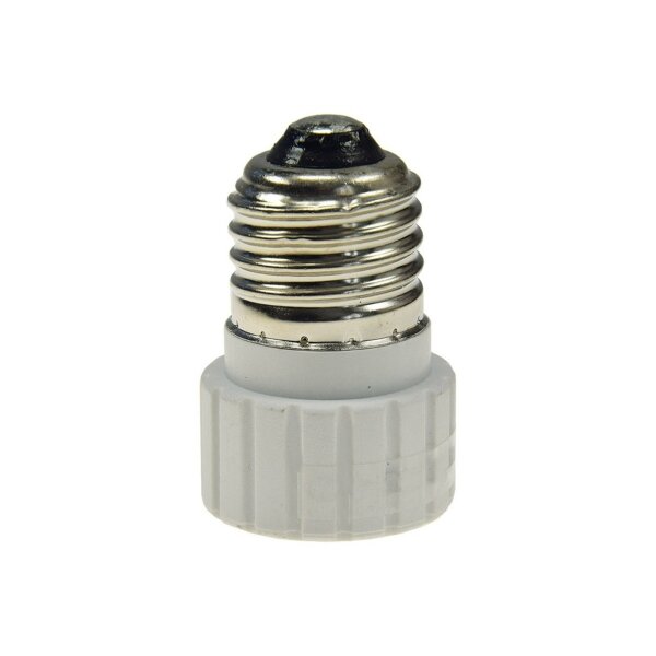 Lampensockel-Adapter, Keramik E27 auf GU10