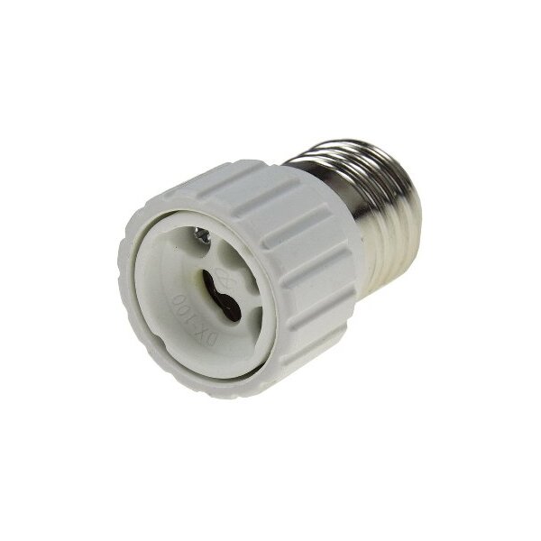 Lampensockel-Adapter, Keramik E27 auf GU10