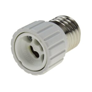 Lampensockel-Adapter, Keramik E27 auf GU10