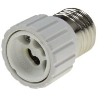 Lampensockel-Adapter, Keramik E27 auf GU10