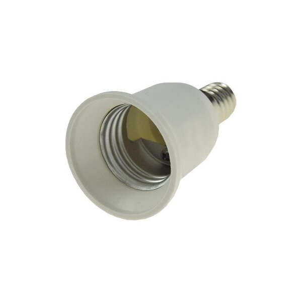 Lampensockel-Adapter, Kunststoff E14 auf E27