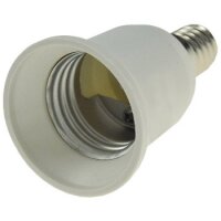 Lampensockel-Adapter, Kunststoff E14 auf E27