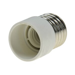 Lampensockel-Adapter, Kunststoff E27 auf E14