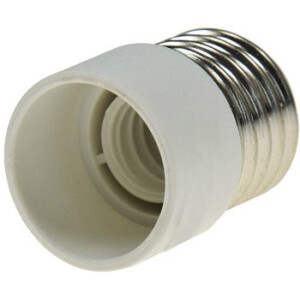 Lampensockel-Adapter, Kunststoff E27 auf E14