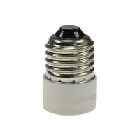 Lampensockel-Adapter, Kunststoff E27 auf E14