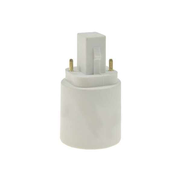 Lampensockel-Adapter, Kunststoff G24 auf E27, G24 universal d1,d2,d3