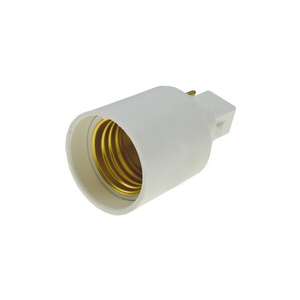 Lampensockel-Adapter, Kunststoff G24 auf E27, G24 universal d1,d2,d3