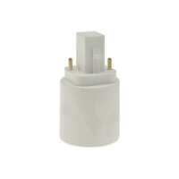 Lampensockel-Adapter, Kunststoff G24 auf E27, G24 universal d1,d2,d3