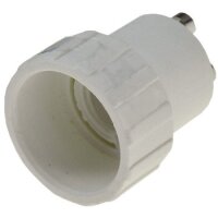 Lampensockel-Adapter, Kunststoff GU10 auf E14