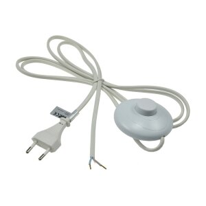Netzkabel mit Fußschalter blanke Enden, 2m lang,...