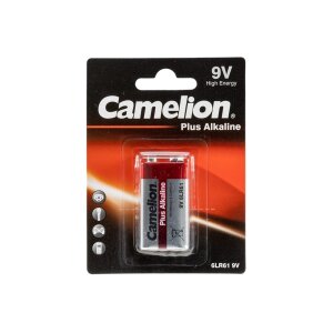 9V-Block-Batterie CAMELION AlkalinePlus Typ 6F22, 9V