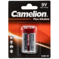 9V-Block-Batterie CAMELION AlkalinePlus Typ 6F22, 9V