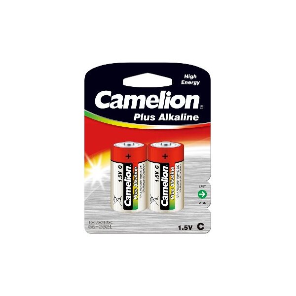 Baby-Batterien CAMELION AlkalinePlus Typ C/LR14, 1,5V, 2er Pack
