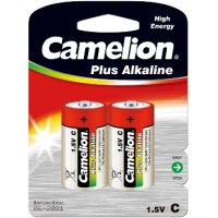 Baby-Batterien CAMELION AlkalinePlus Typ C/LR14, 1,5V, 2er Pack