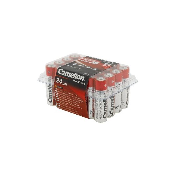 Mignon-Batterien CAMELION AlkalinePlus Typ AA/LR6, 1,5V, 24er Haushaltsbox