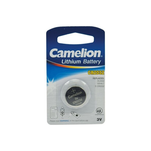 Lithium Knopfzelle CR2032 3V, 20x3,2mm, 1er-Blister