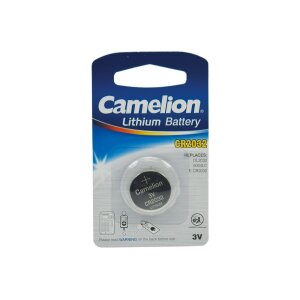 Lithium Knopfzelle CR2032 3V, 20x3,2mm, 1er-Blister