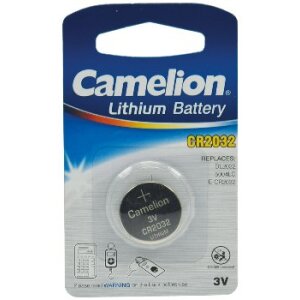 Lithium Knopfzelle CR2032 3V, 20x3,2mm, 1er-Blister