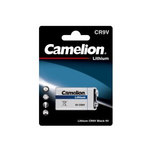 9V-Block-Batterie CAMELION Lithium 1200mAh, ideal...