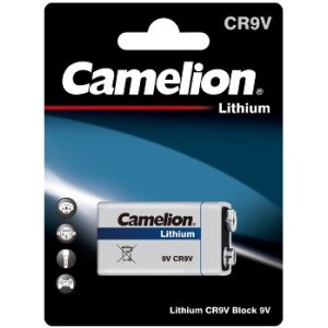 9V-Block-Batterie CAMELION Lithium 1200mAh, ideal...