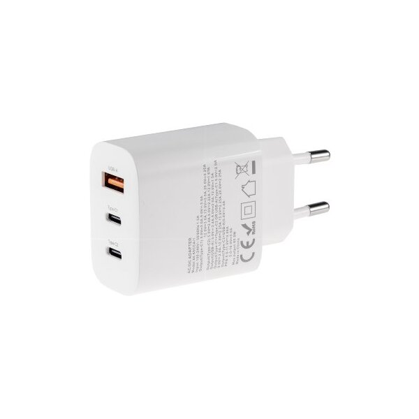 Stecker-Netzteil mit USB-C "CTN-PD65 a3" In 100-240V~, Out 5,0V/9,0V/12,0V=, 65W