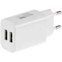 Stecker-Netzteil mit USB "CTN-0520 Duo" Aus 5V=, 2x1/1x2A, 10W