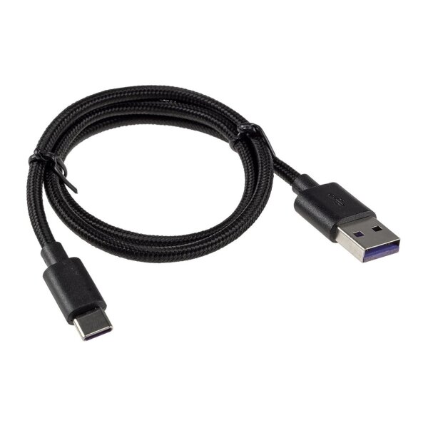 USB-Kabel USB-A auf USB-C 0,5m Stecker/Stecker, 5-12V, max 36W / 3A