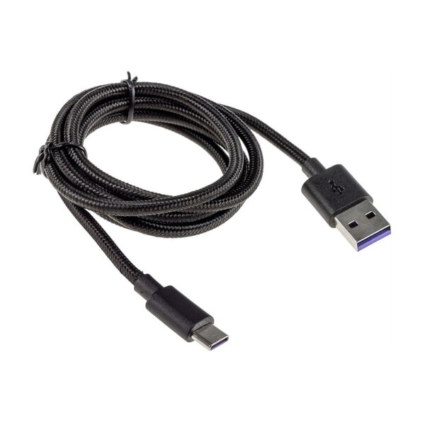 USB-Kabel USB-A auf USB-C 1,0m Stecker/Stecker, 5-12V, max 36W / 3A