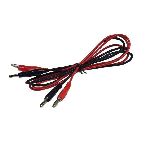 Prüfkabelsatz für Netzgeräte rot / schwarz, 2-teilig, ca. 50cm
