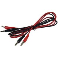 Prüfkabelsatz für Netzgeräte rot / schwarz, 2-teilig, ca. 50cm