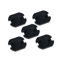 Einsteckschutz für Steckdosen, Schwarz mit Drehmechanik, 5er-Set
