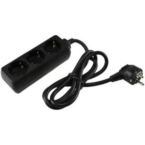 Schutzkontakt-Steckdosenleiste 3-fach 3600W, 1,4m Kabel,...