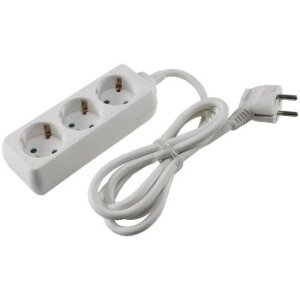 Schutzkontakt-Steckdosenleiste 3-fach 3600W, 1,4mKabel,...