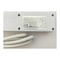Schutzkontakt-Steckdosenleiste 6-fach 3500W, 1,4m Kabel, weiß