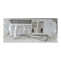 Steckdosenleiste mit Einzelschaltung 5-fach, weiß, 1,5m Kabel