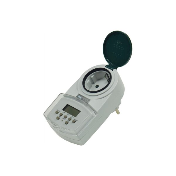 digitale Wochen-Zeitschaltuhr "DAZ-7" IP44, max. 2000W / 8,7A